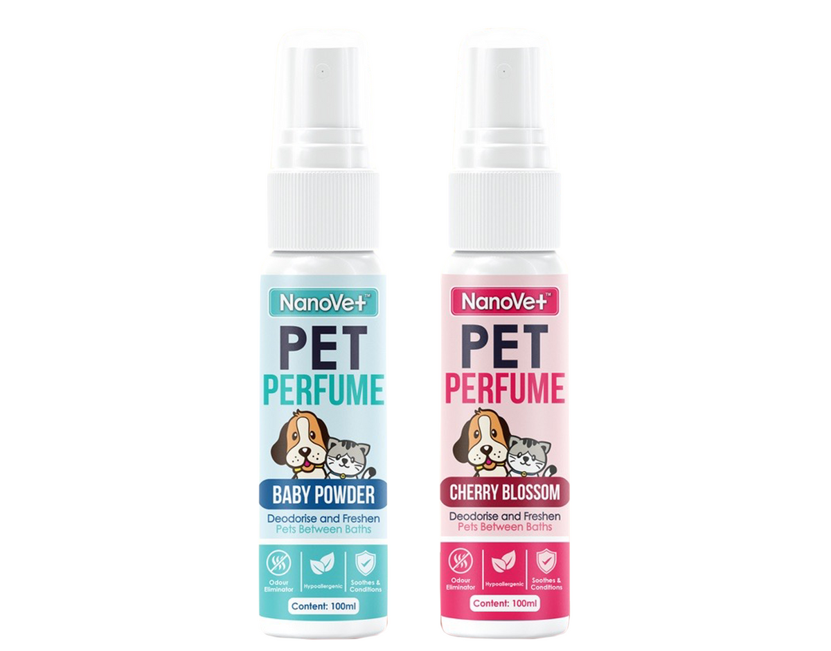 Nanovet™ Pet Perfume Spray for Cat and Dog 100ml Baby Powder/Cherry
