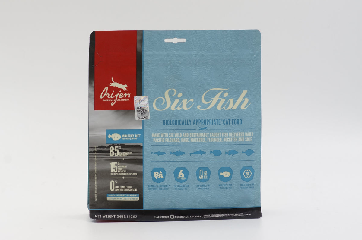 Orijen Six Fish Cat 340g/1.8kg/5.4kg 88 Pets Mart