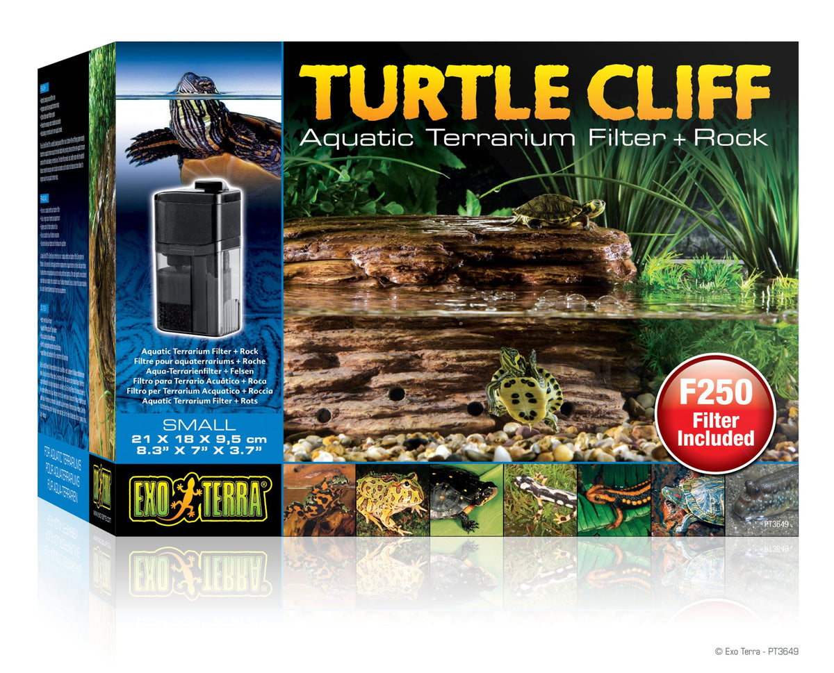 Exo Terra Turtle Cliff Aquatic Terrarium Filter + Rock S/M/L 88 Pets Mart