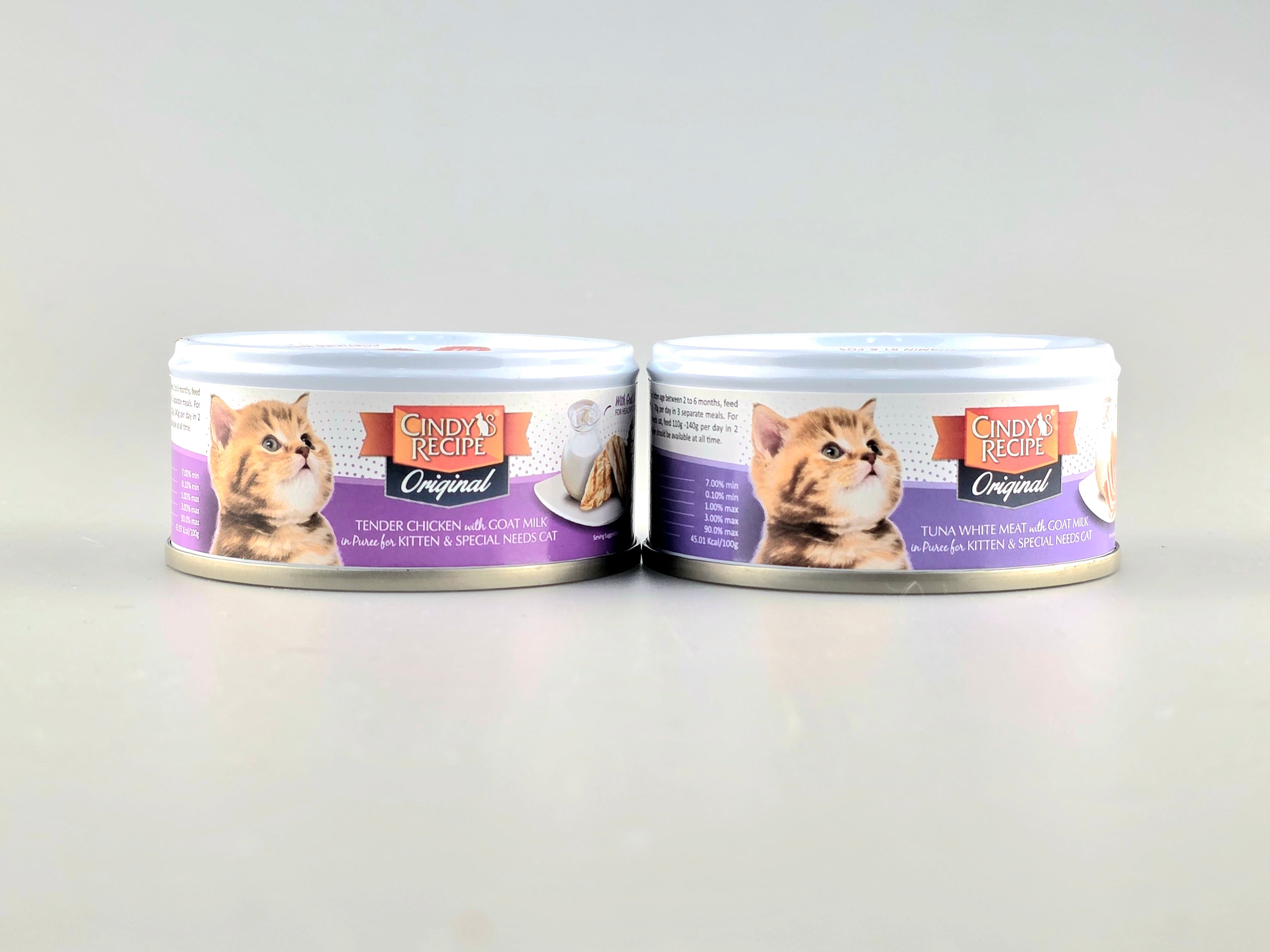 Cindy Recipe Original Can Food for kitten and Special Need Cat (70g)