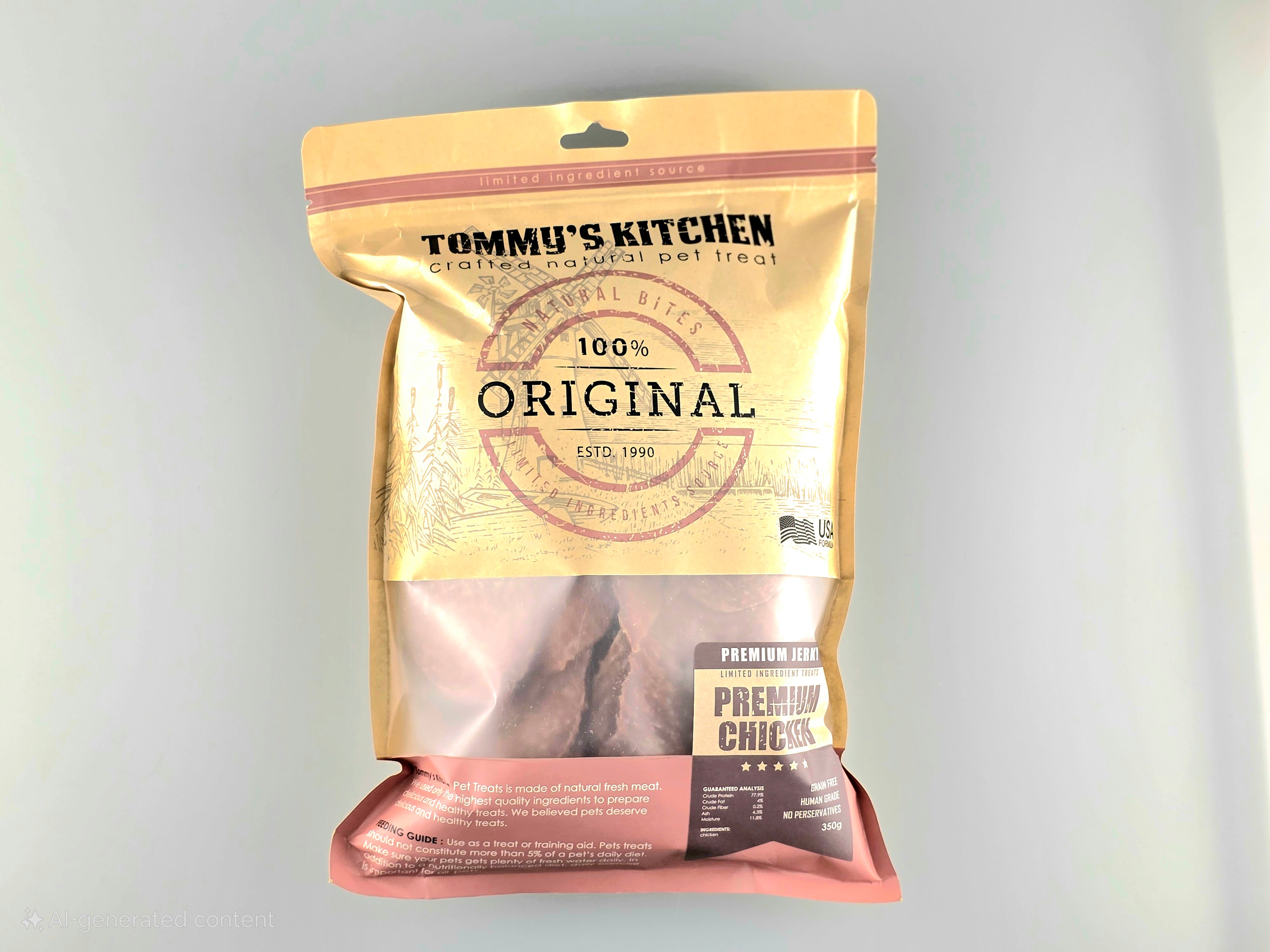 Tommy's Kitchen Premium Jerky Duck Natural Pet Treats