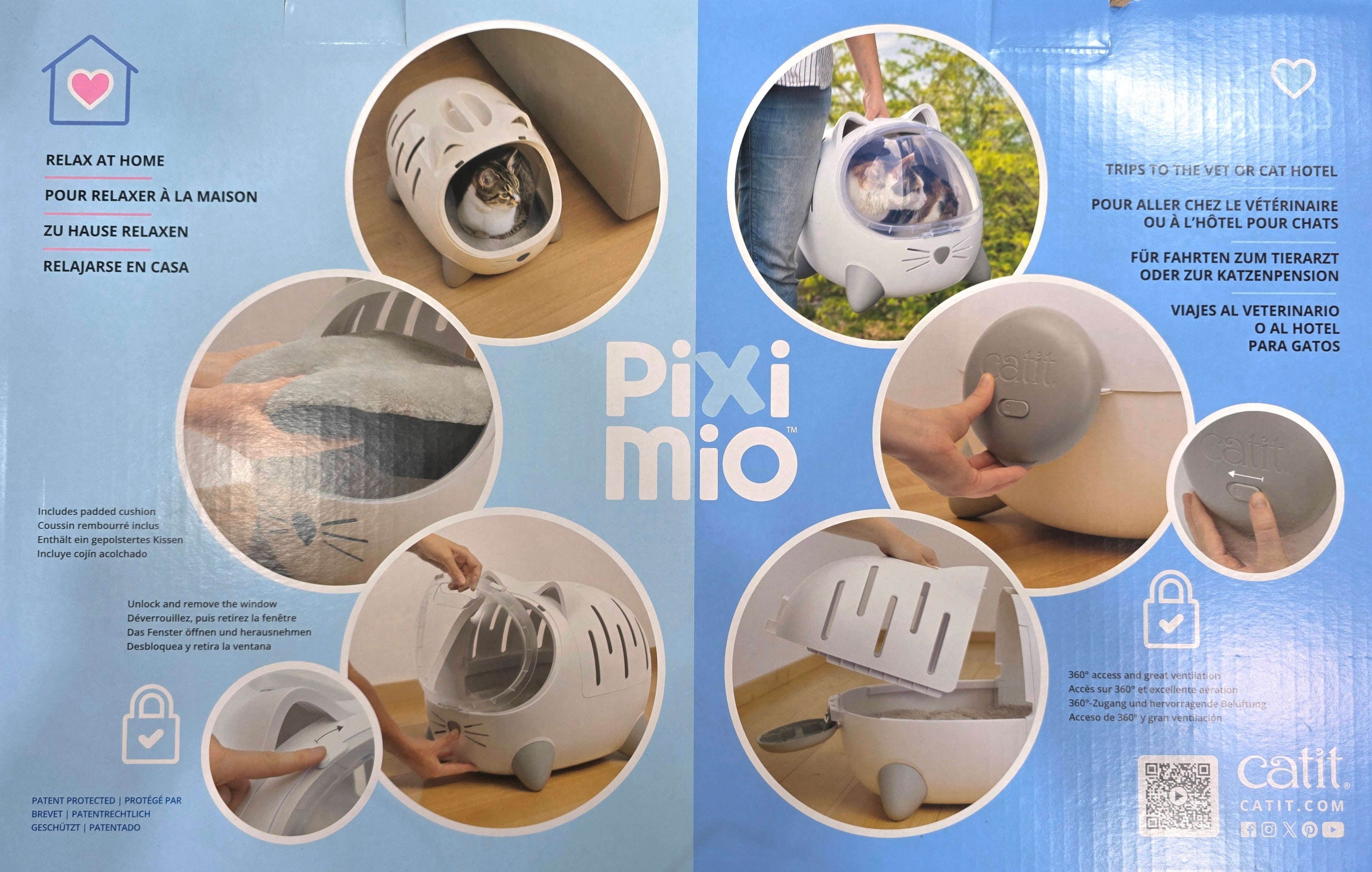 Catit PIXI MIO Cat Bed & Carrier 52*35*39CM