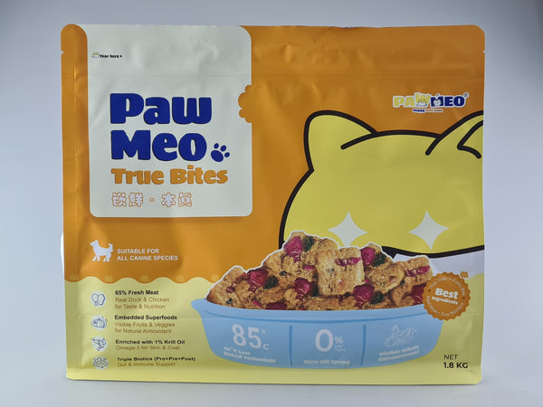 Pawmeo True Bites Duck & Chicken 1.8Kg