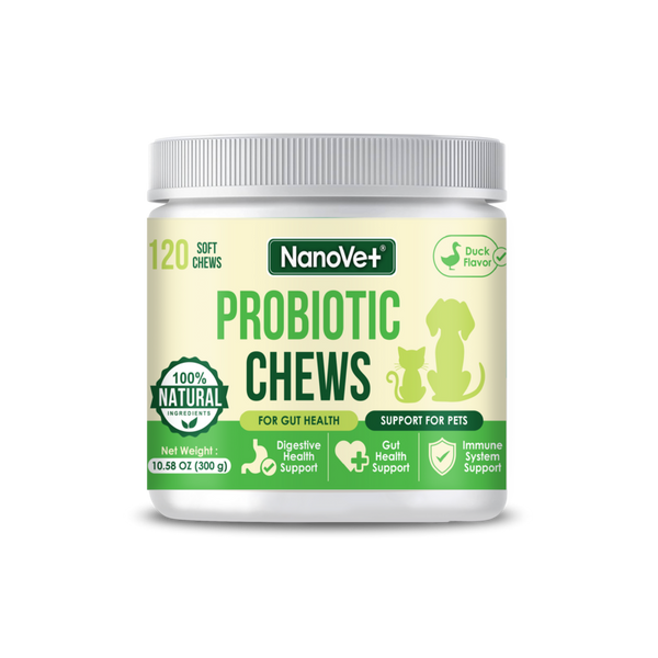 Nanovet Pet Probiotic Chews For Cat and Dog 120 Soft Chew