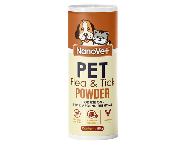 Nanovet Pet Flea and Tick Control Powder 80g