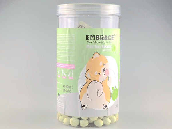 Embrace Mini Bun Biscuits Treats Apple (220g)