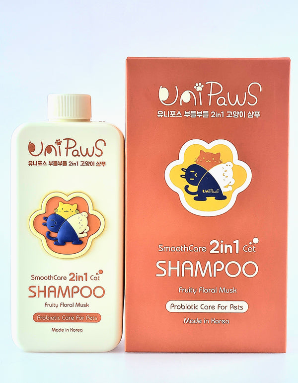 UniPaws SmoothCare 2-in-1 Cat Shampoo 500ml