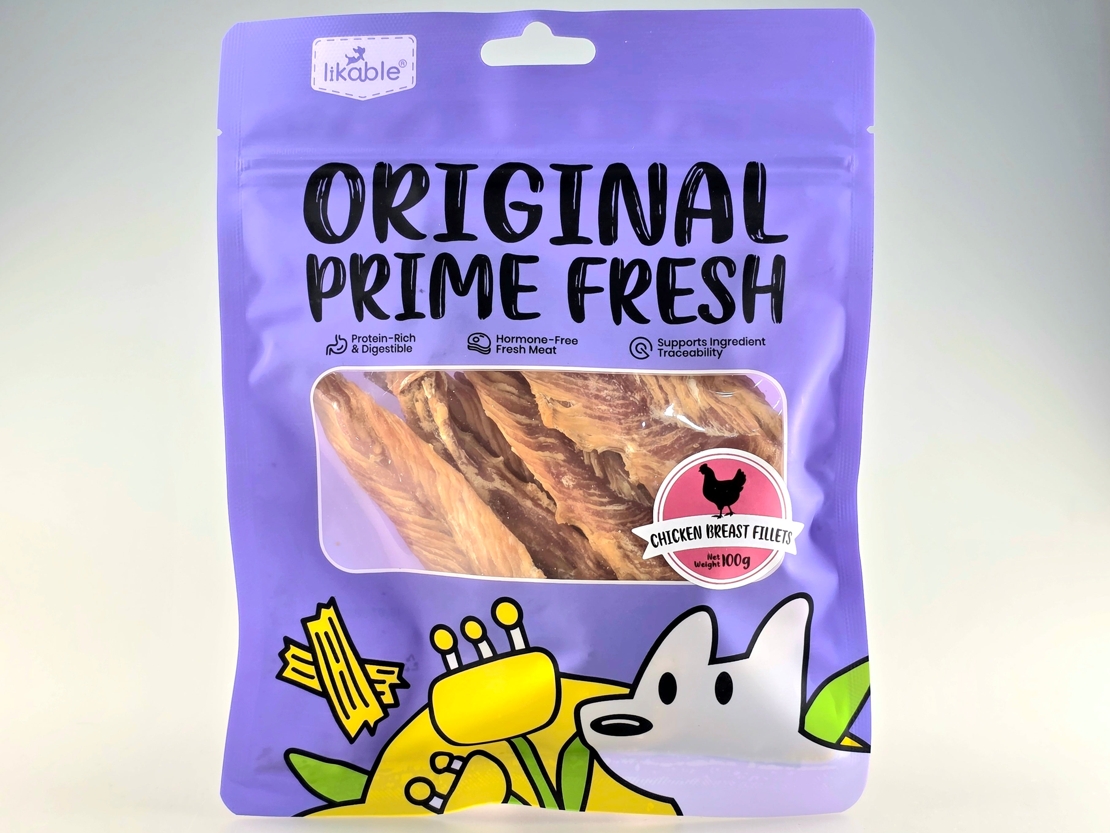Likable Original Prime Fresh Breast Fillets Pet Treats(100g)