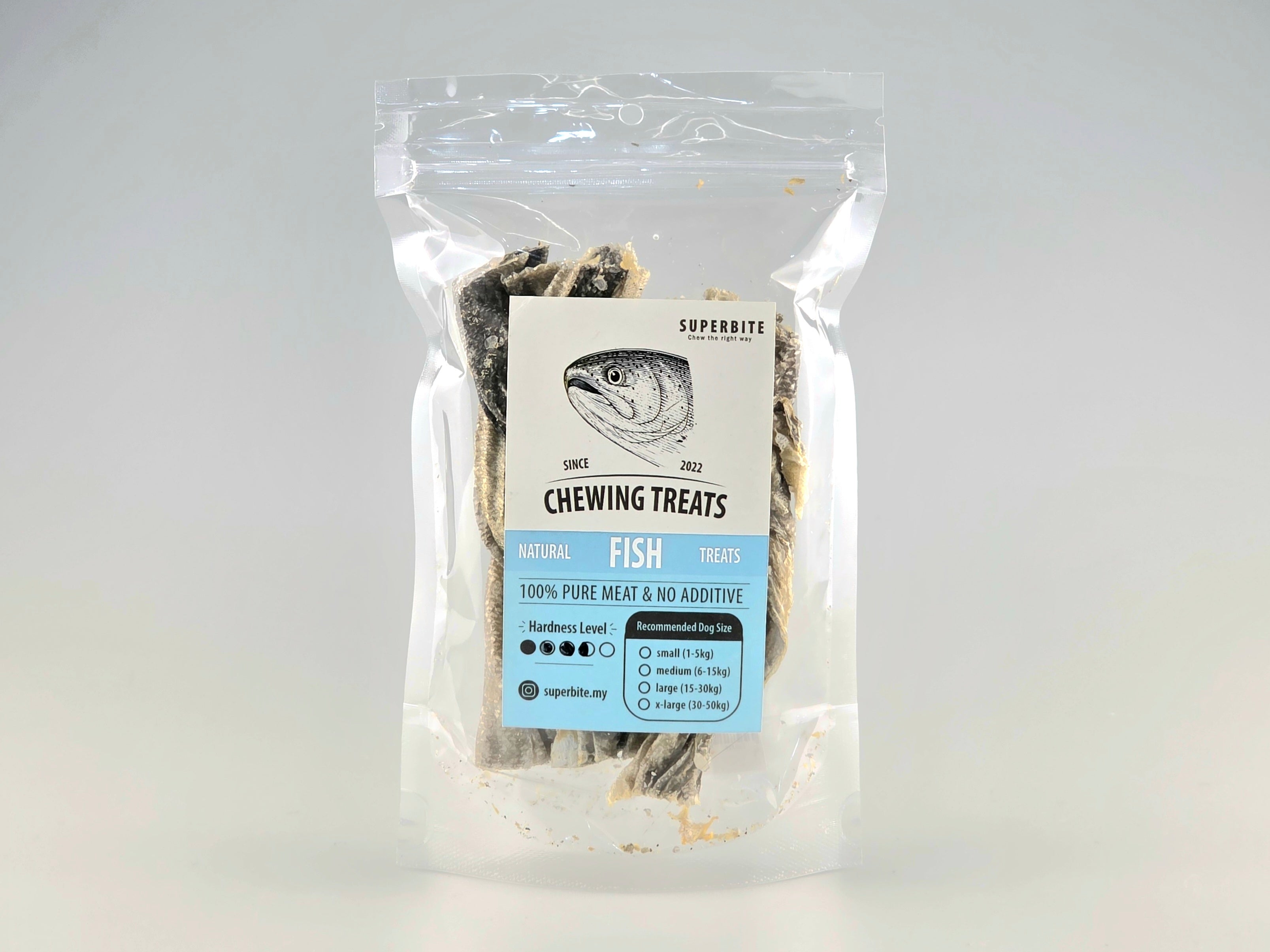 Superbite Chew Fish Treats Cod Fish Skin (40g)