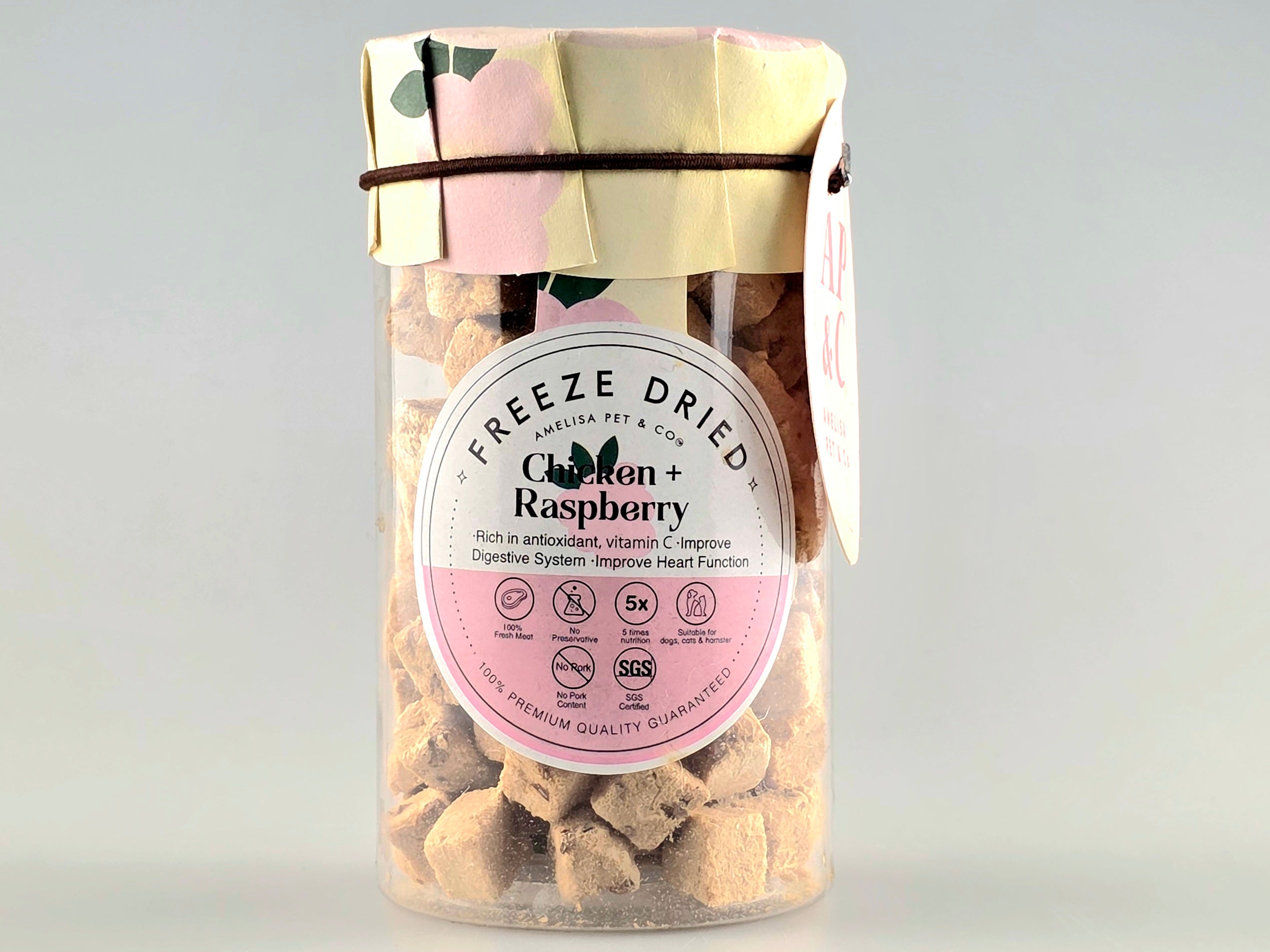 Amelisa Freeze Dried Treats Chicken Raspberry 45g/90g