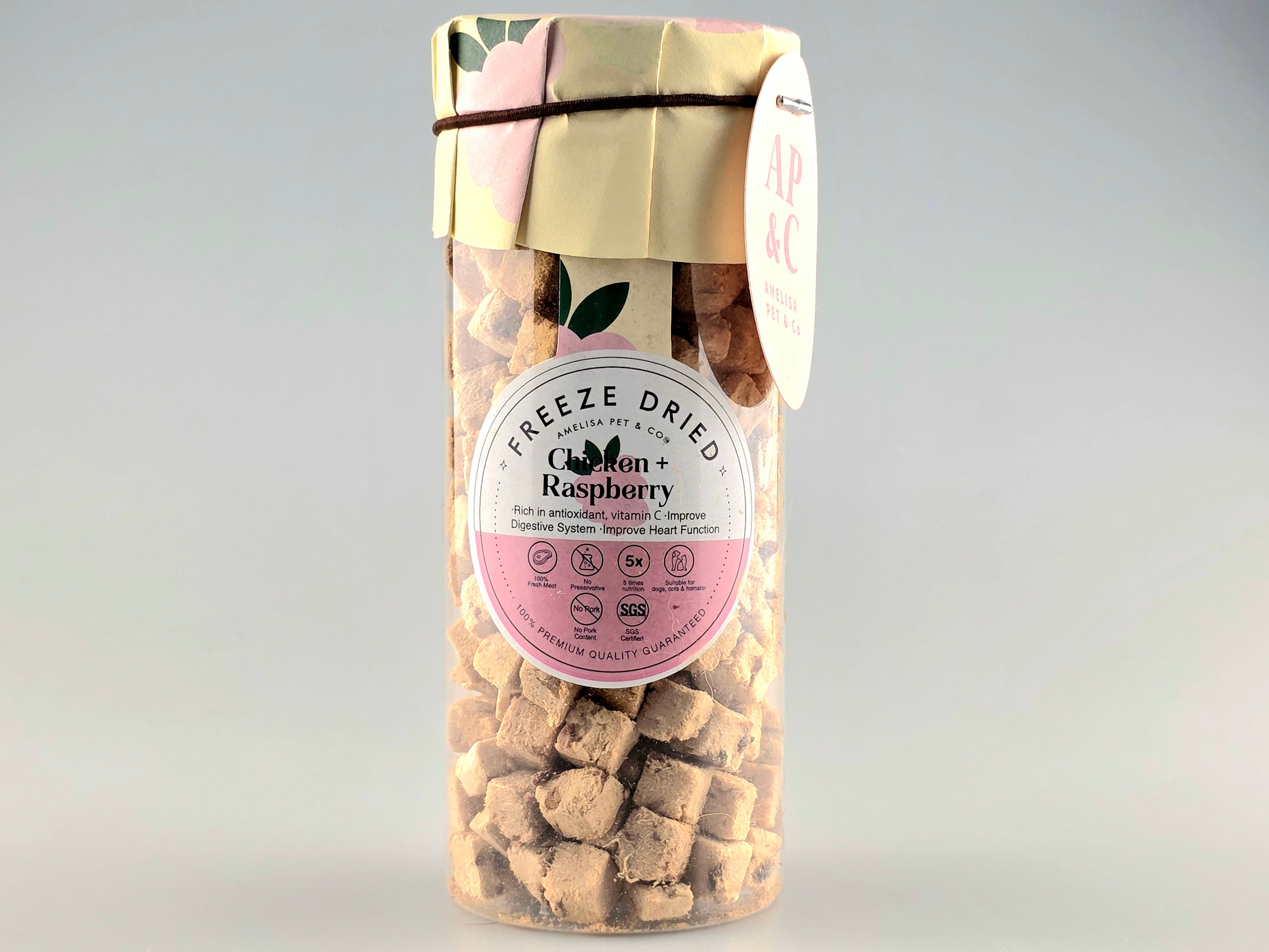 Amelisa Freeze Dried Treats Chicken Raspberry 45g/90g