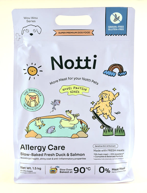 Notti Allergy Care Slow-Baked Fresh Duck & Salmon 1.5kg