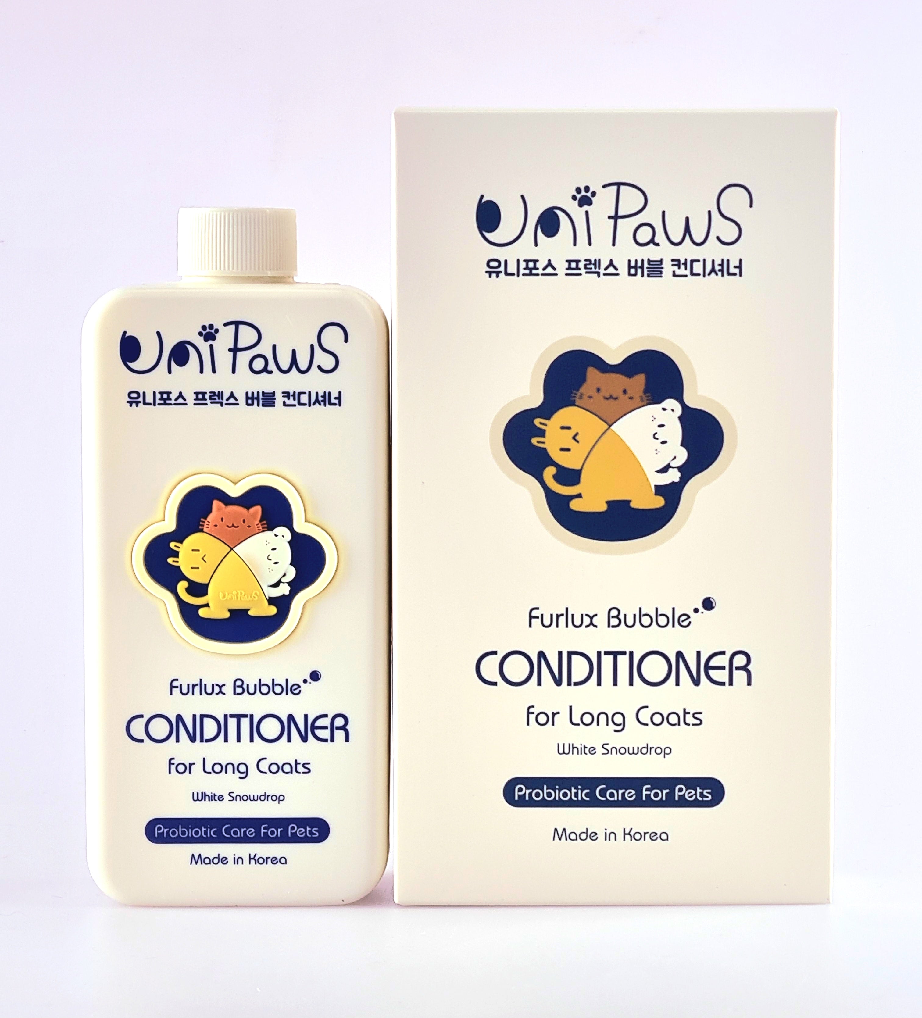 UniPaws Furlux Bubble Conditioner for Long Coats 500ml