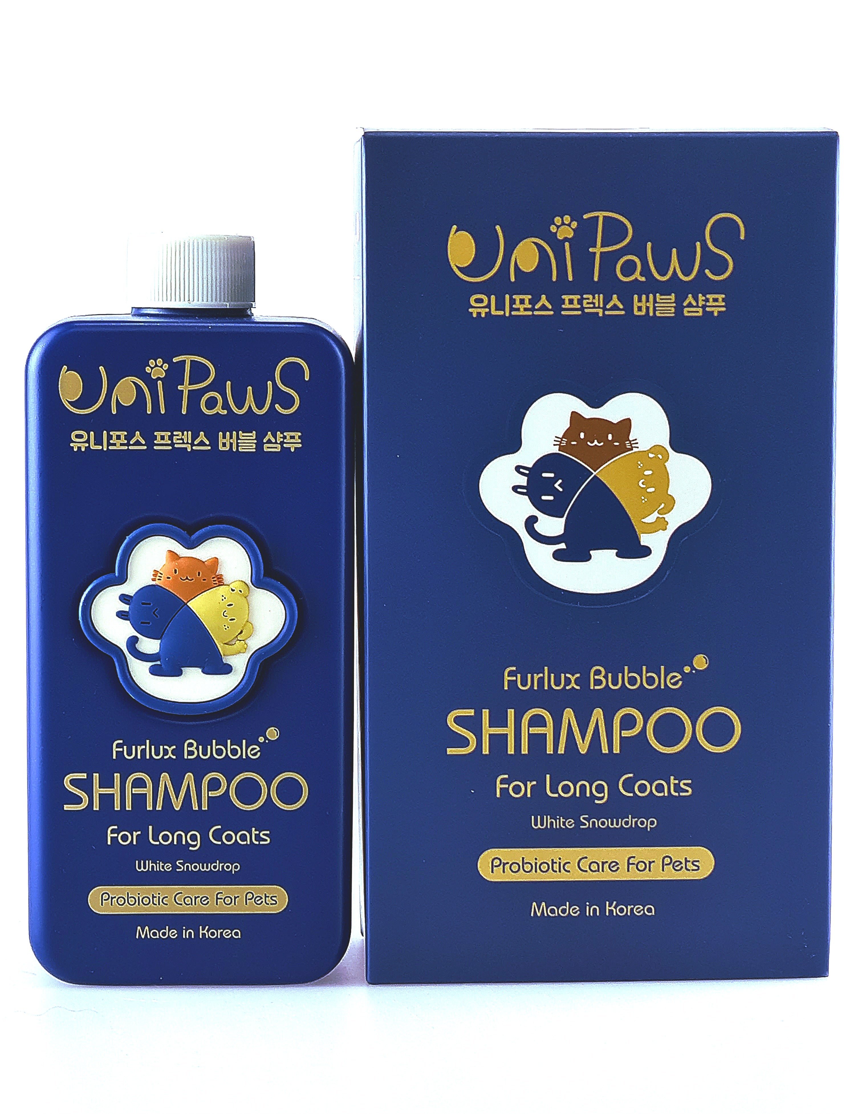 UniPaws Furlux Bubble Shampoo for Long Coats 500ml