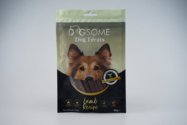 Dogsome Lamb Strip Treats 100g