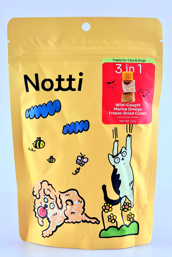 Notti 3-in-1 Wild-Caught Marine Omega Freeze-Dried Cubes