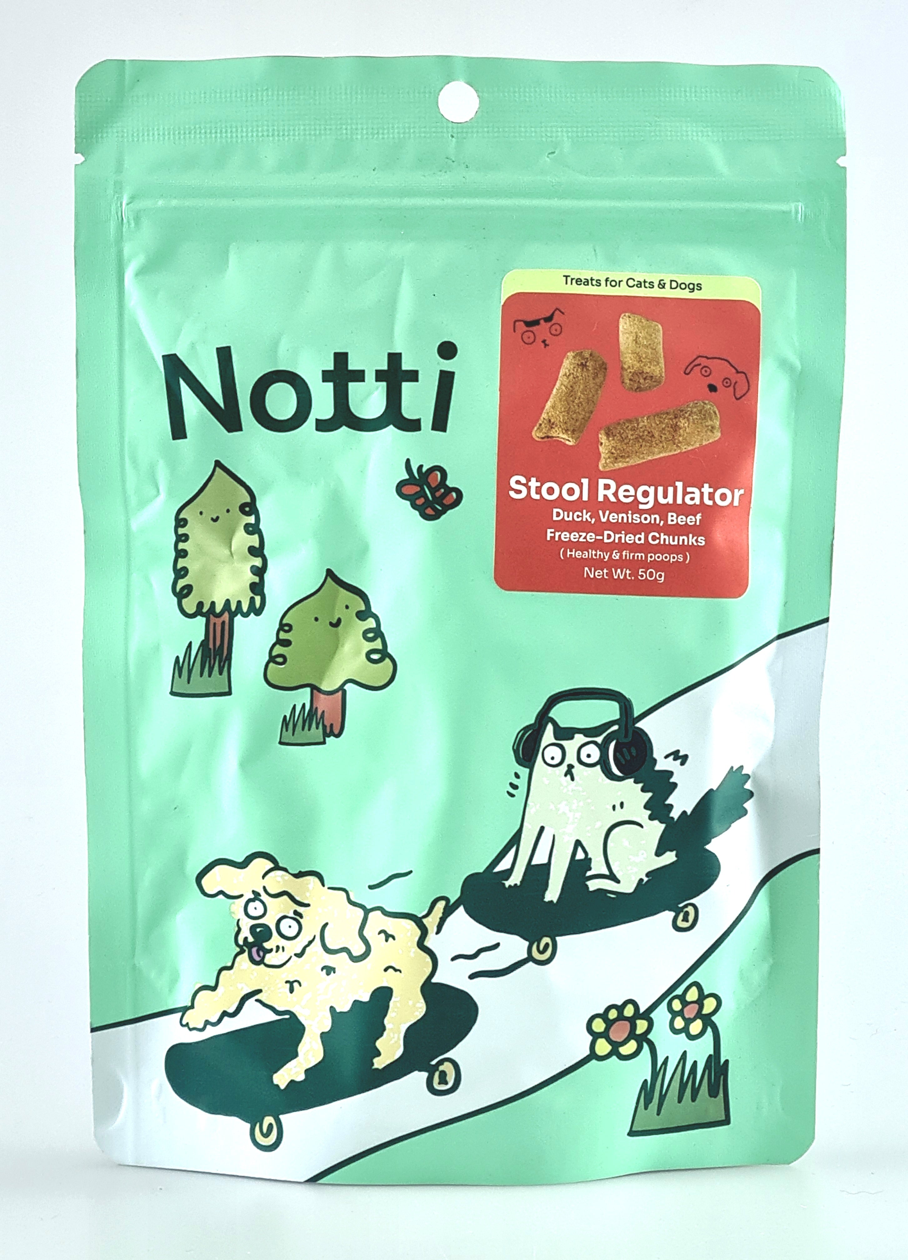 Notti Stool Regulator Duck, Venison, Beef Freeze-Dried Chunks