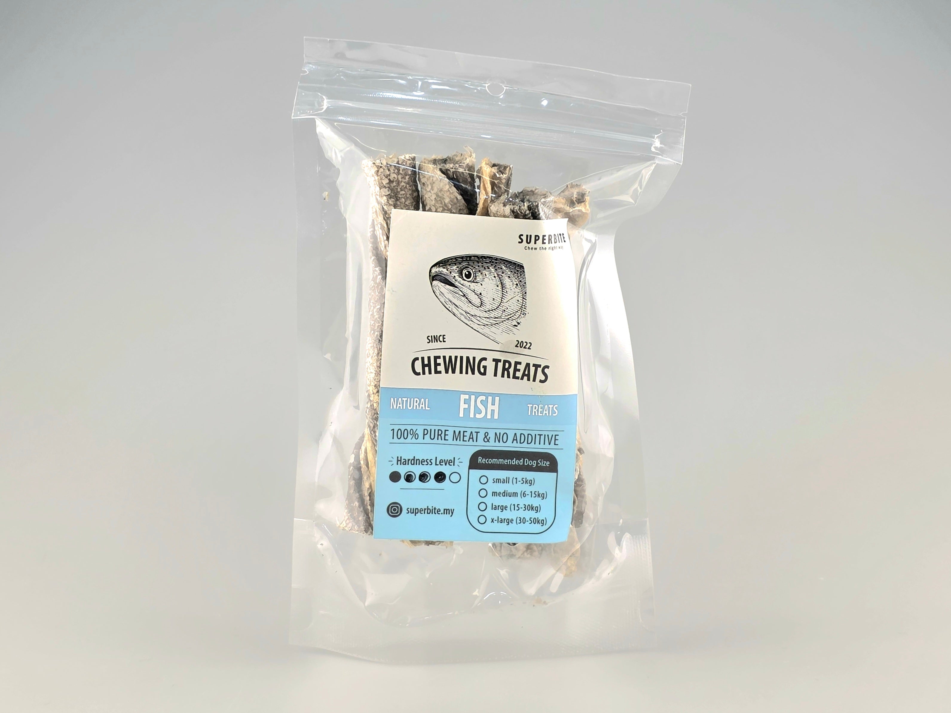 Superbite Chew Fish Treats Cod Fish Skin (40g)