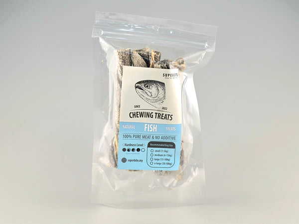 Superbite Chew Fish Treats Cod Fish Skin (40g)