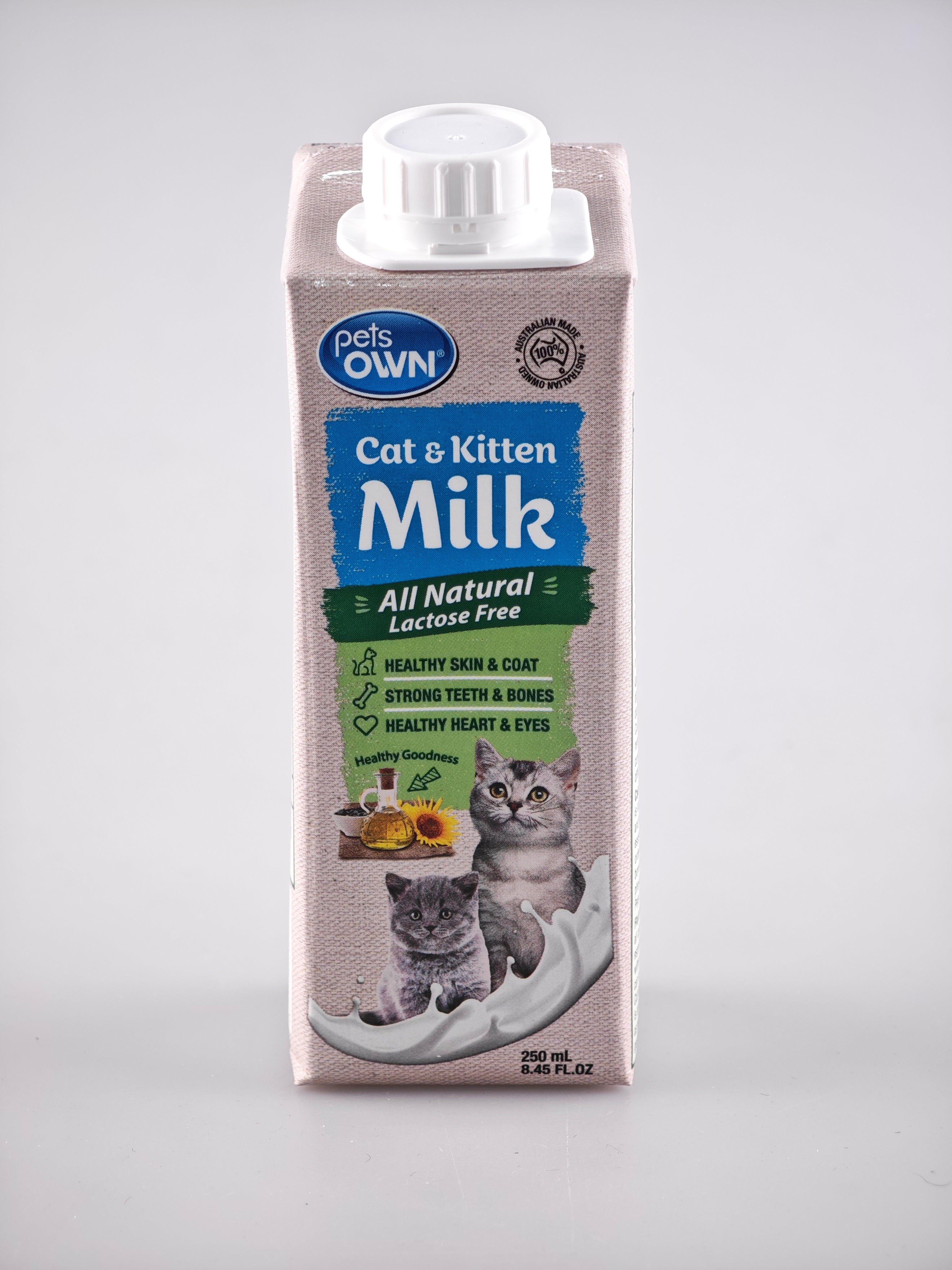 Pets Own Lactose-Free Cat & Kitten Milk (250ml)