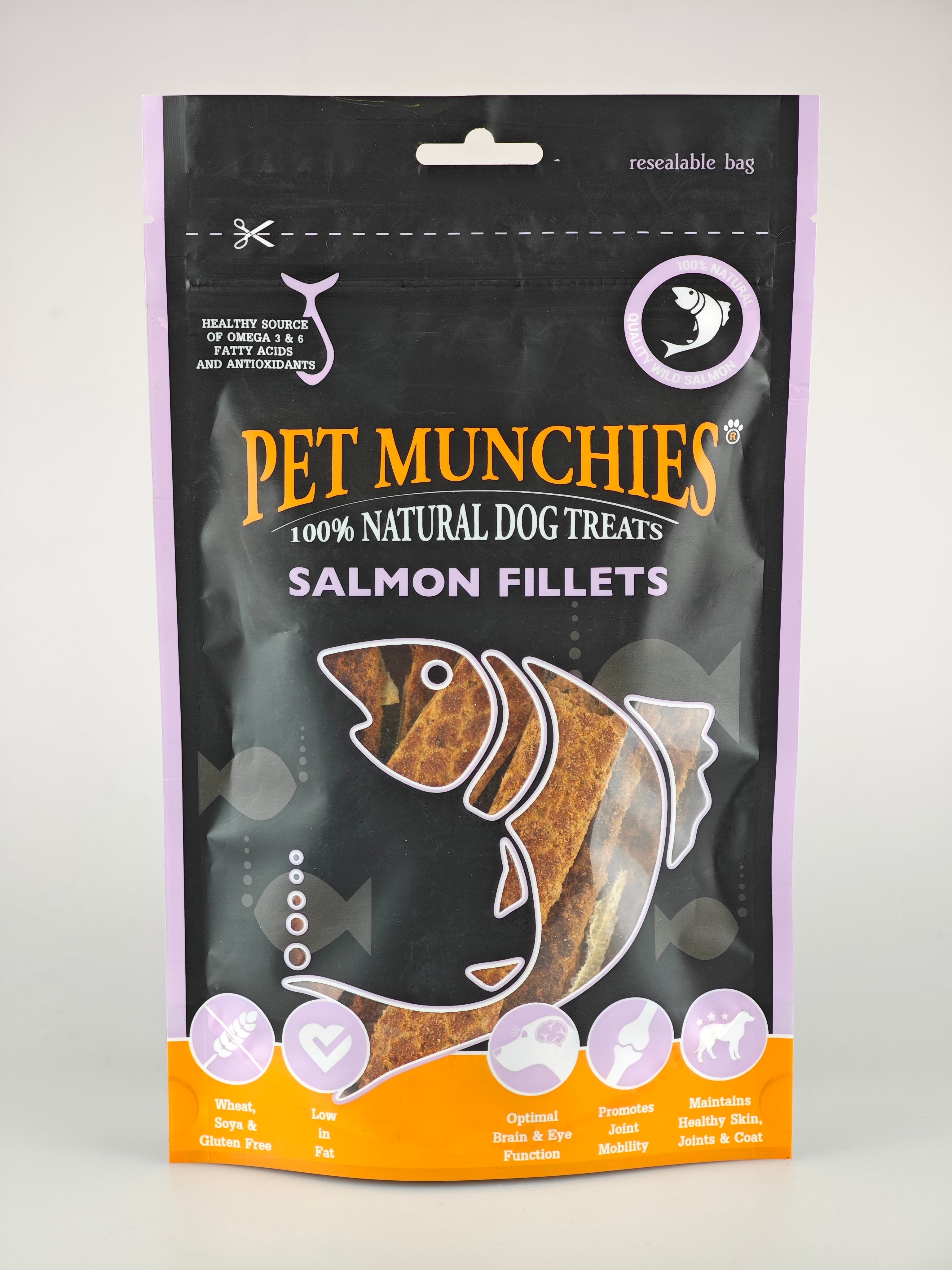 Pet Munchies 100% Natural Salmon Treats Collection 90g