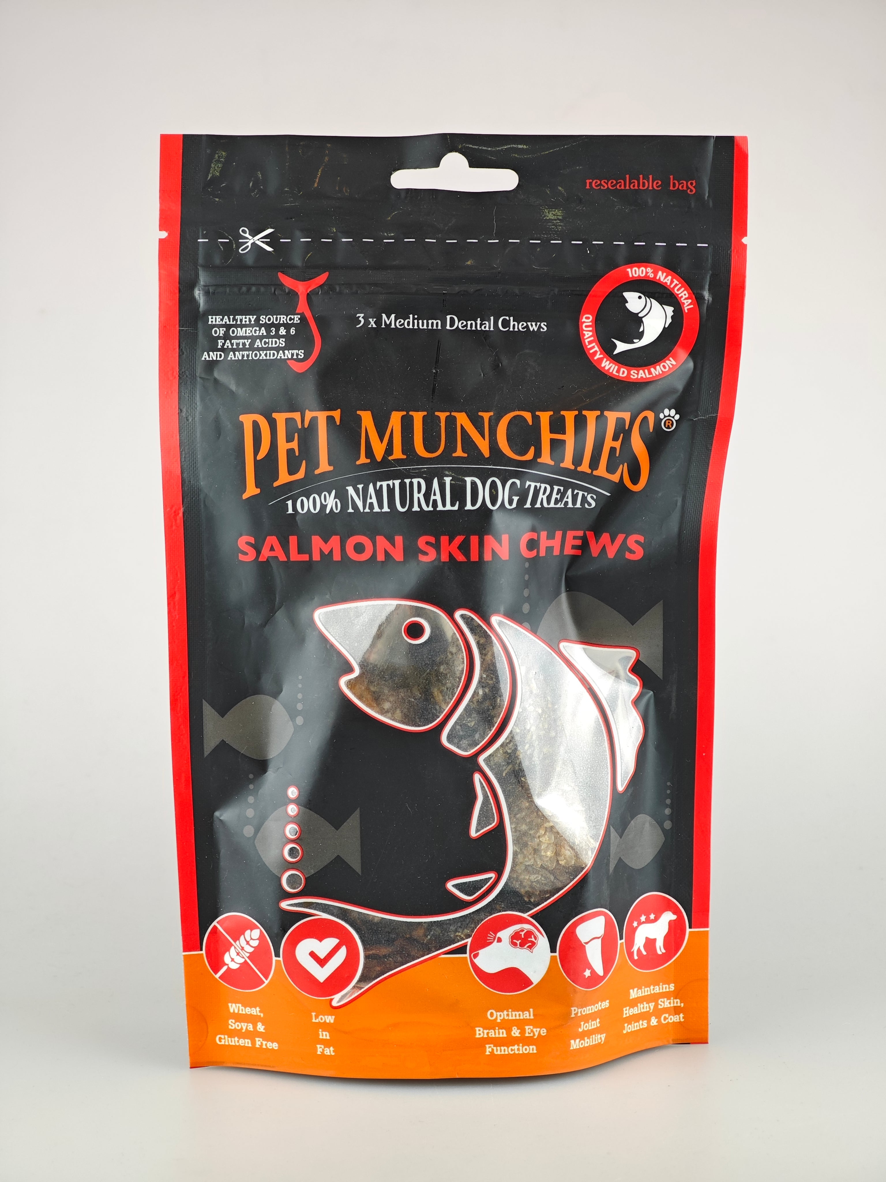 Pet Munchies 100% Natural Salmon Treats Collection 90g