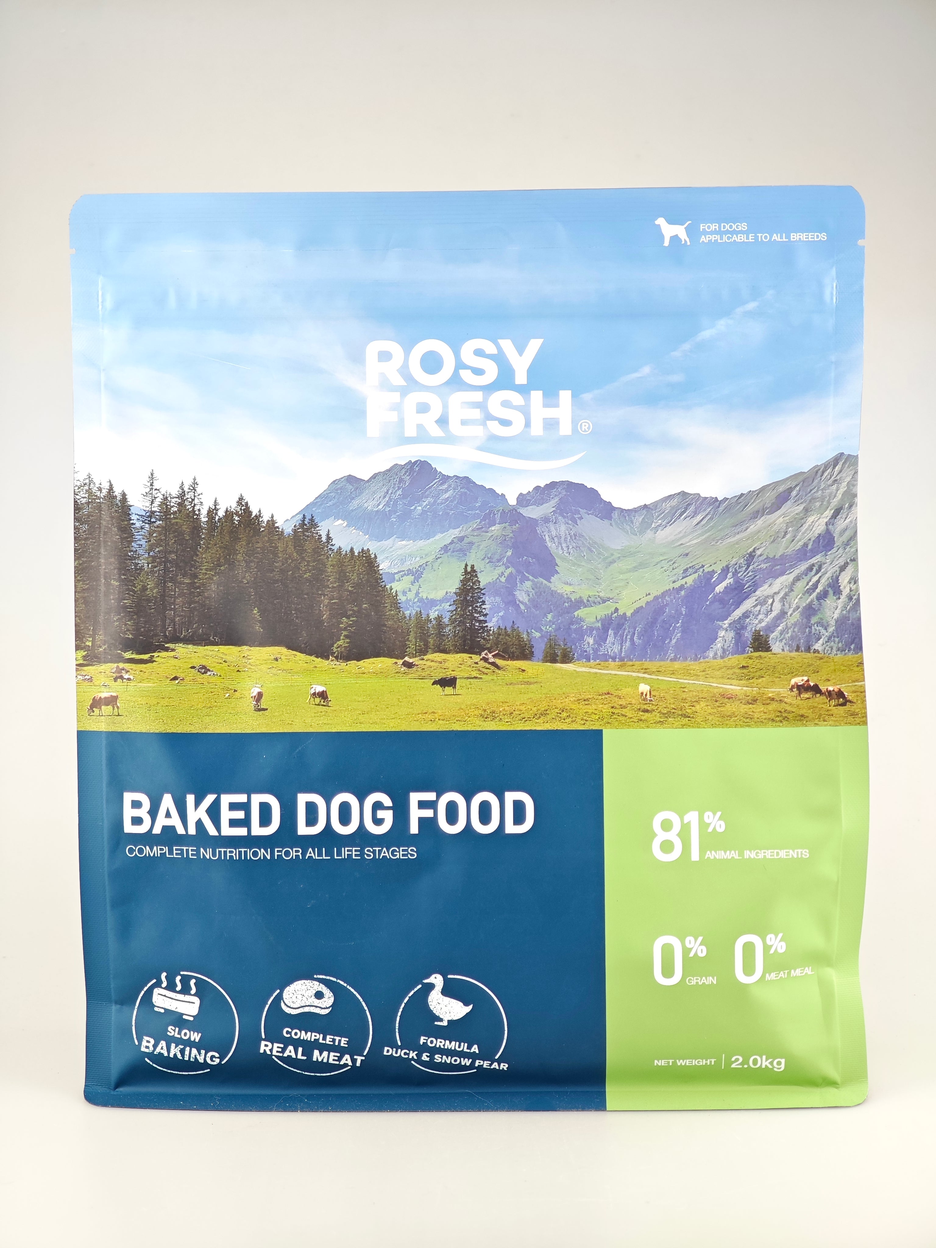 ROSY FRESH Oven-Baked Grain-Free Duck & Snow Pear Dog Food