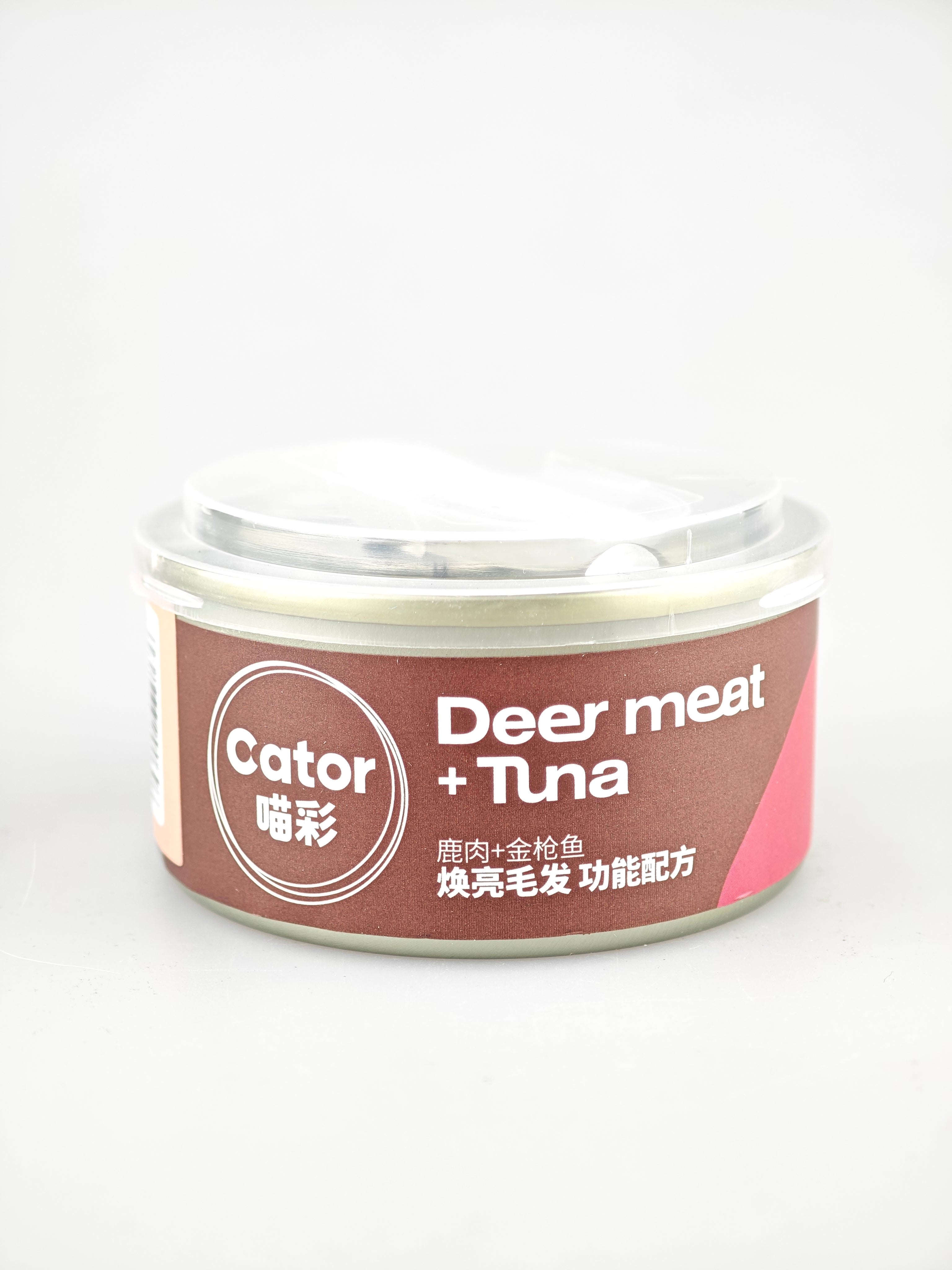 CATOR Functional Wet Cat Food Can – Deer Meat + Tuna (Coat Brightening Formula)