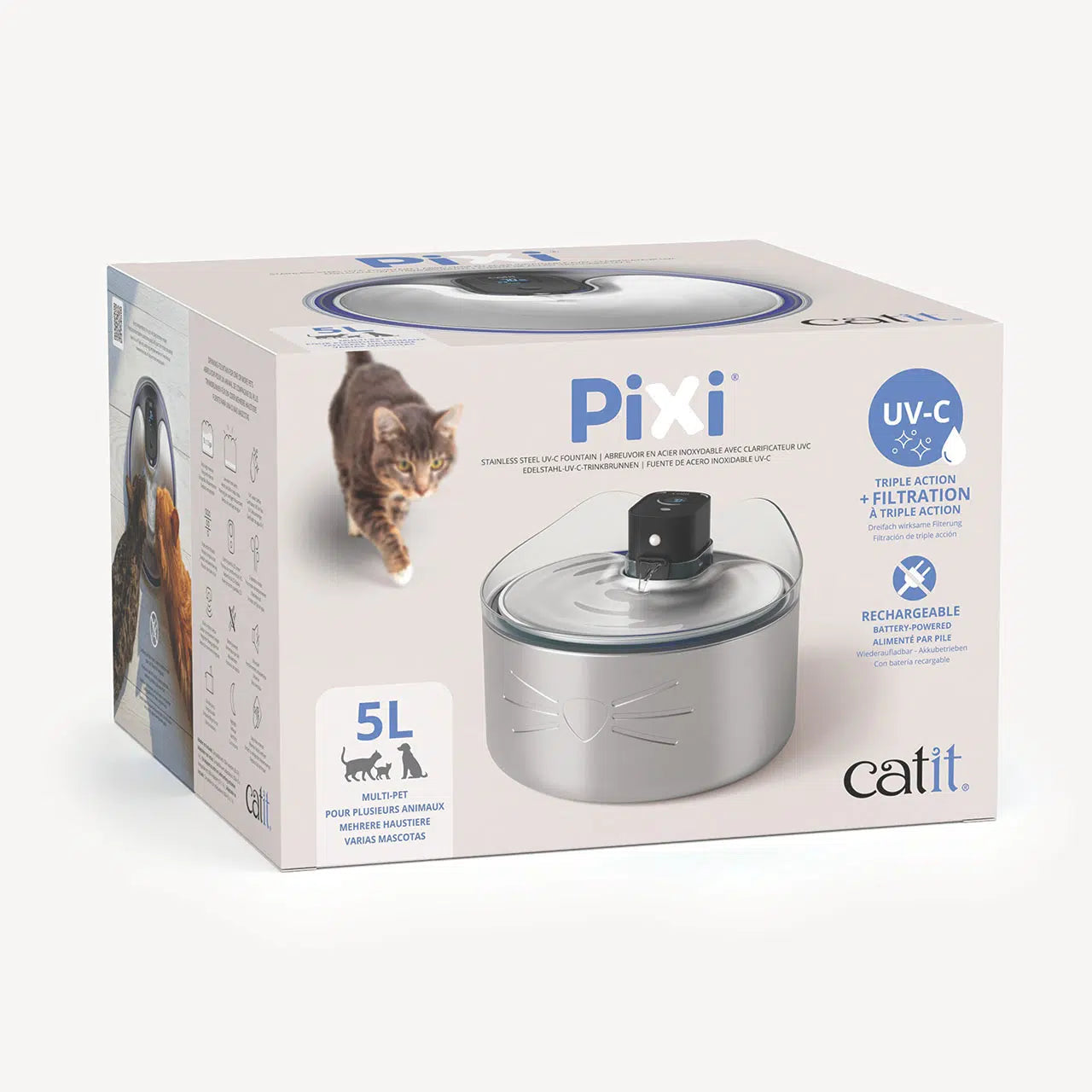 PIXI Stainless Steel UV-C Drinking Fountain