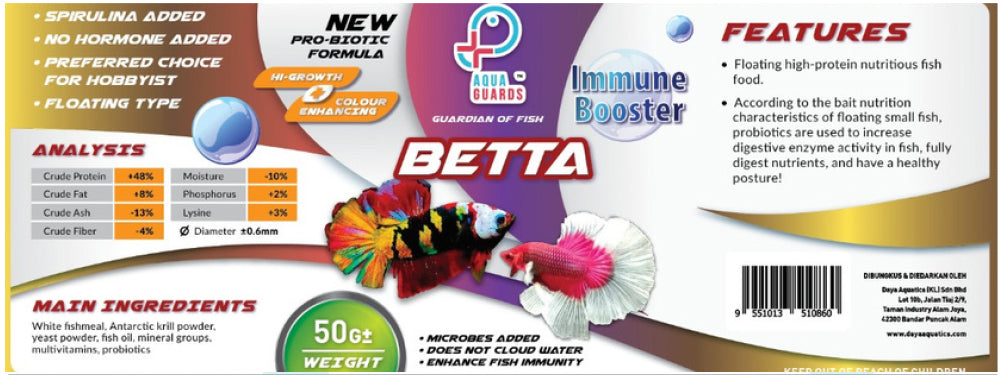 Aqua guard Betta Fish Food (50g)