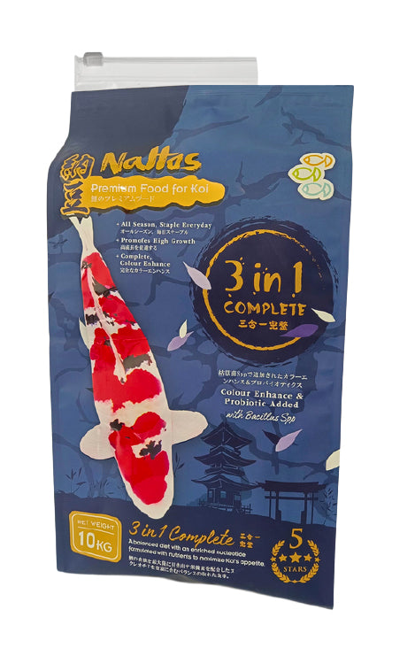 Nattos 3in1 Complete Koi FIsh Food (5kg/10kg) (XL pellet±8mm)