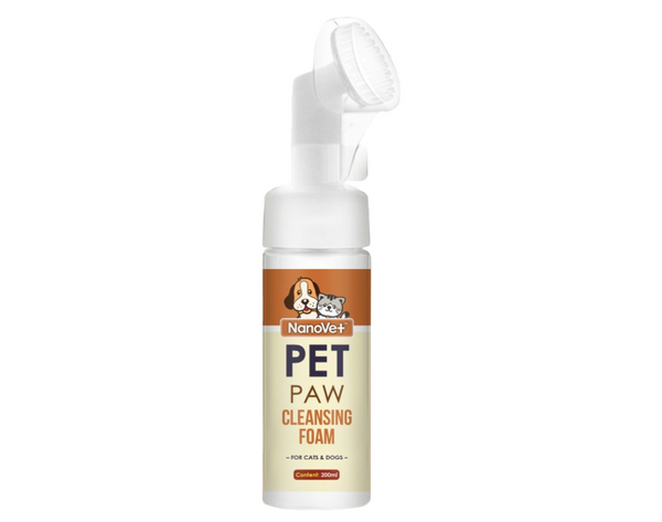 Nanovet Pet Paw Cleansing Foam 200ml