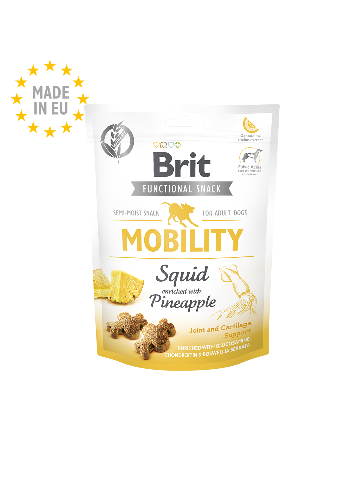 Brit Care Dog Functional Snack Mobility Squid 150g