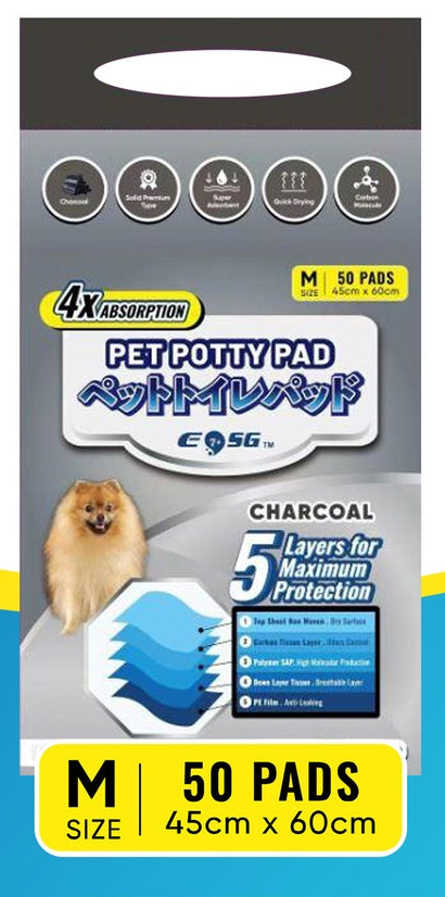 EOSG Pet Potty Pad - S (100pcs) / M (50pcs)