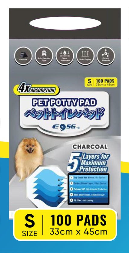 EOSG Pet Potty Pad - S (100pcs) / M (50pcs)