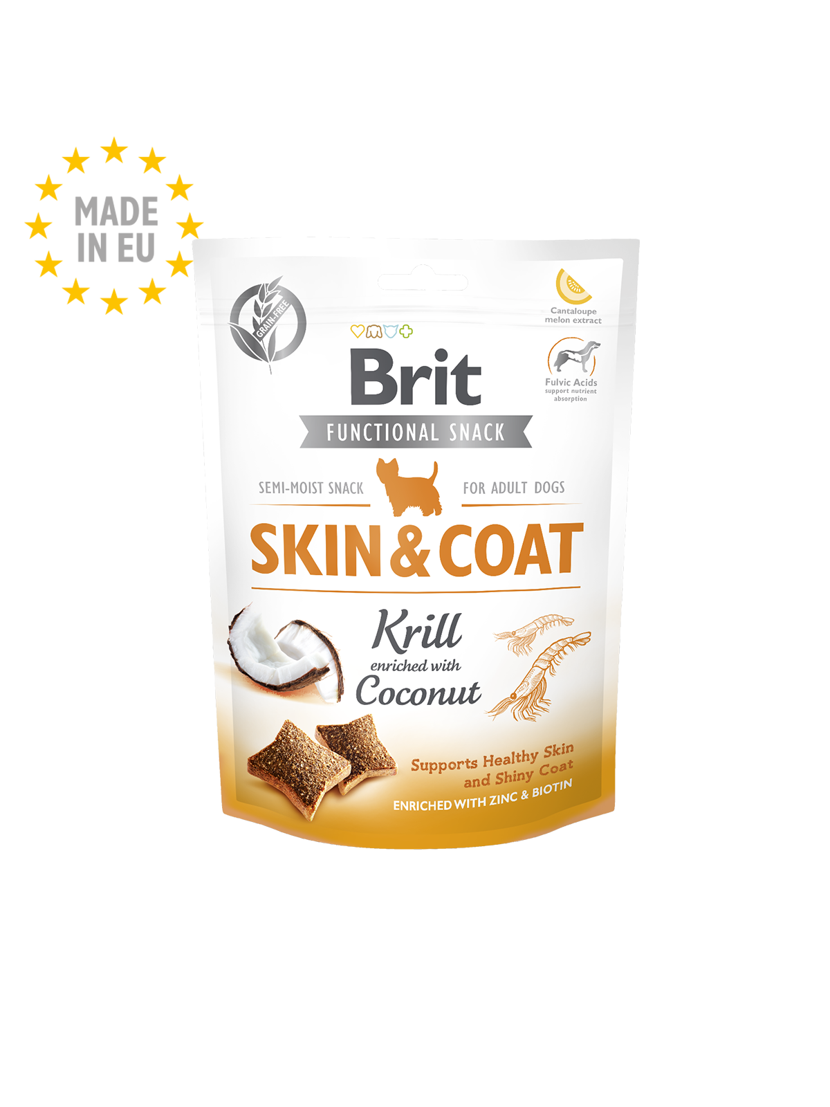 Brit Care Dog Functional Snack Skin & Coat Krill 150g