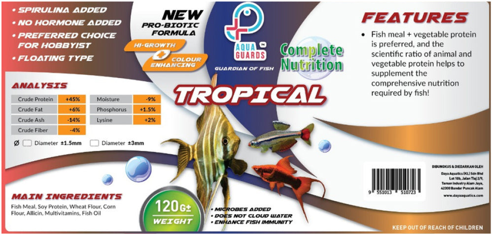 Aqua Guard Tropical Fish Food (230g)