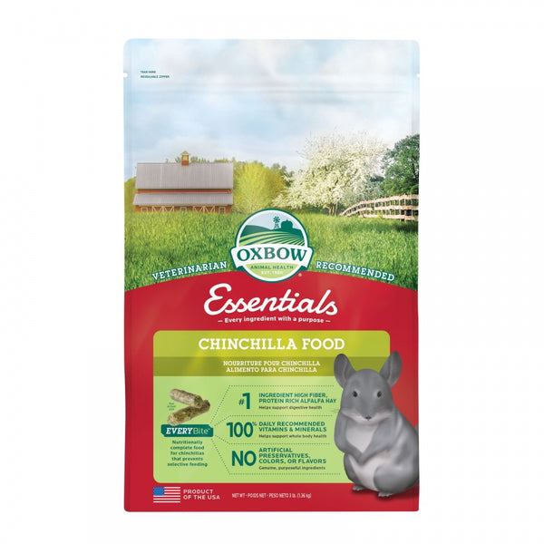 Oxbow Essentials Chinchilla Food 1.36kg/4.53kg