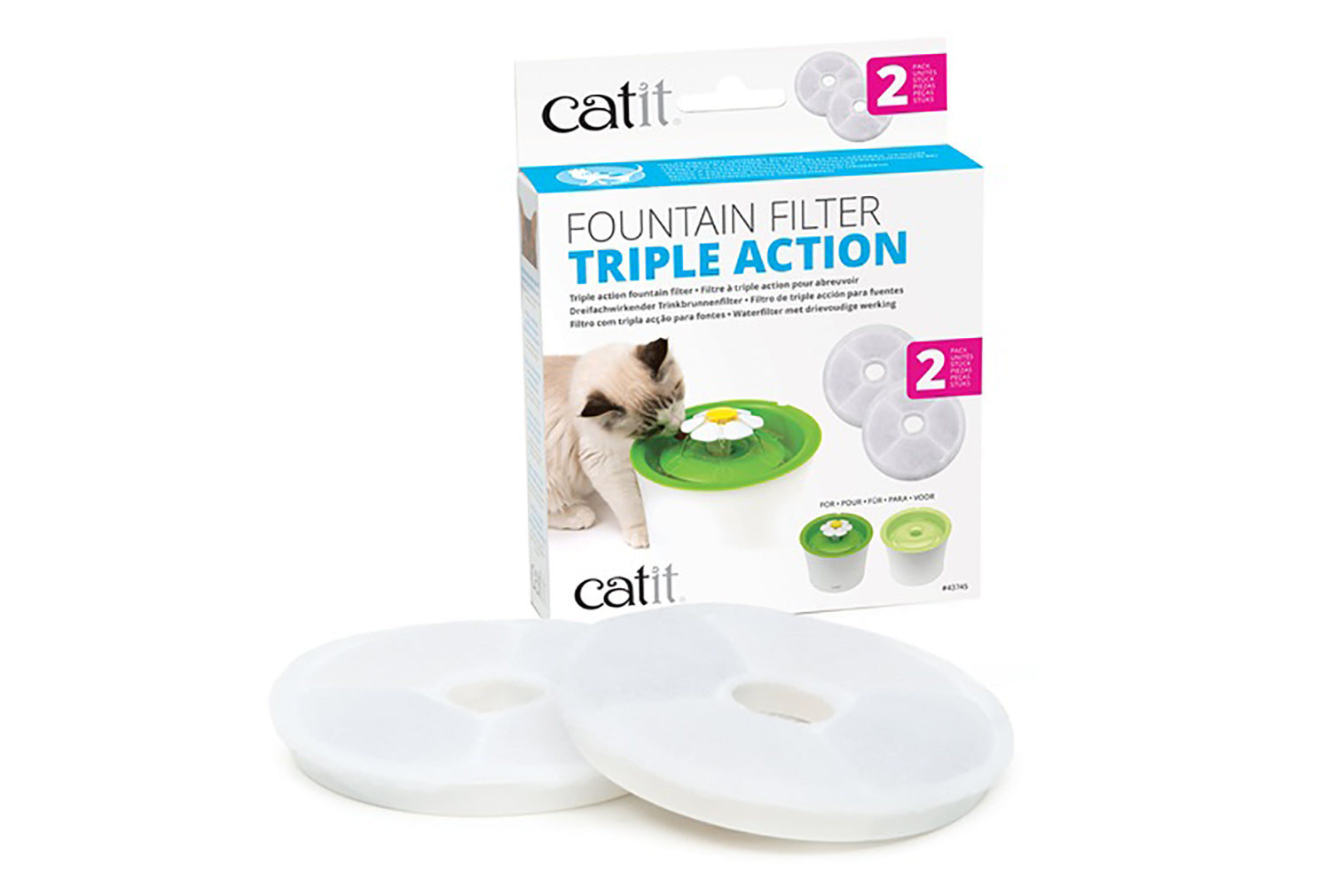 Catit Fountain Filter Triple Action