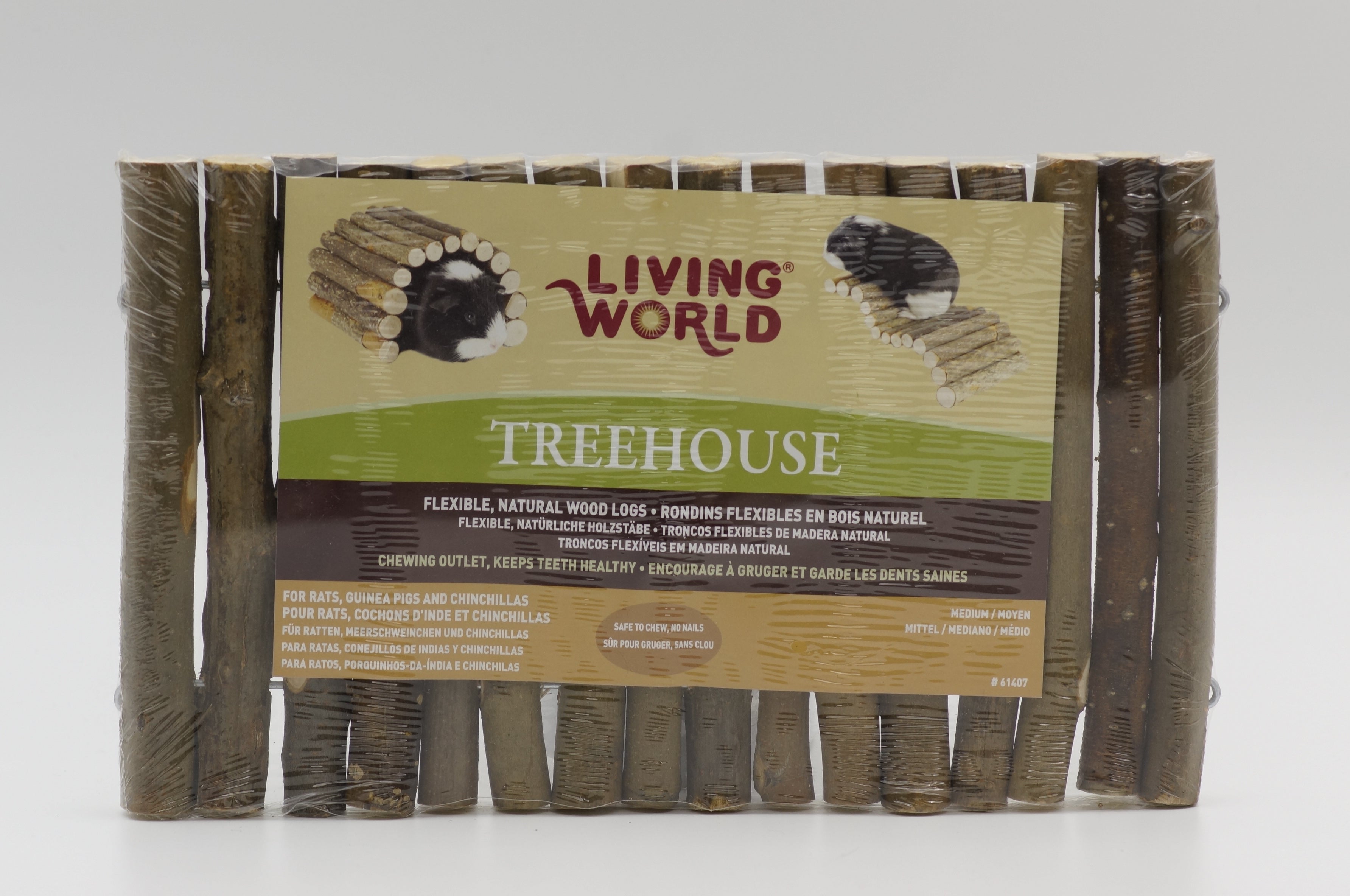 Living World Treehouse Real Wood Logs - S/ M/ L – 88 Pets Mart