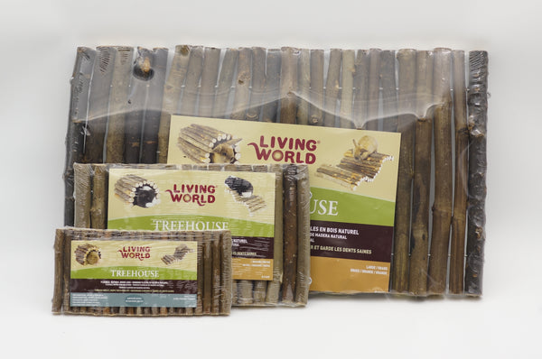 Living World Treehouse Real Wood Logs - S/ M/ L