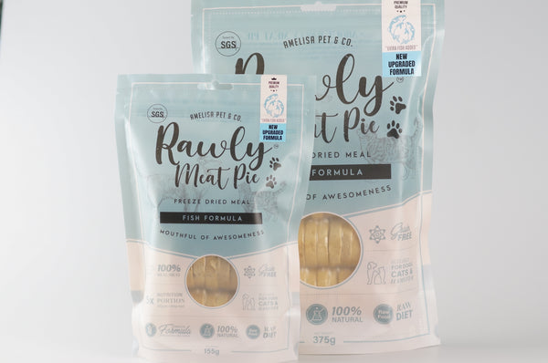Amelisa Rawly Meat Pie 155g/375g - Fish Formula