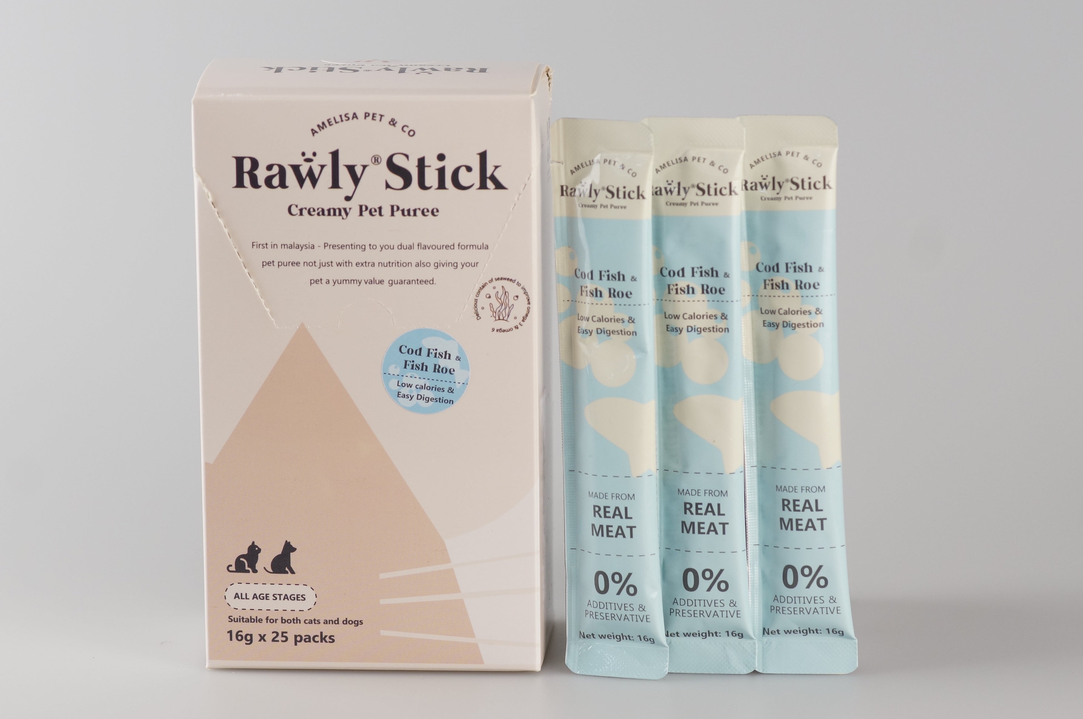 Stick Puree Amelisa Rawly Stick Pet Puree 16g/stick – 88 Pets Mart