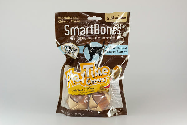 SmartBones Vegetables & Chicken Playtime Innovative Chews - 10 Small/ 5 Medium