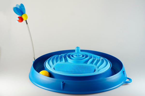 Catit Play Circuit Ball Toy with Catnip Massager #43001