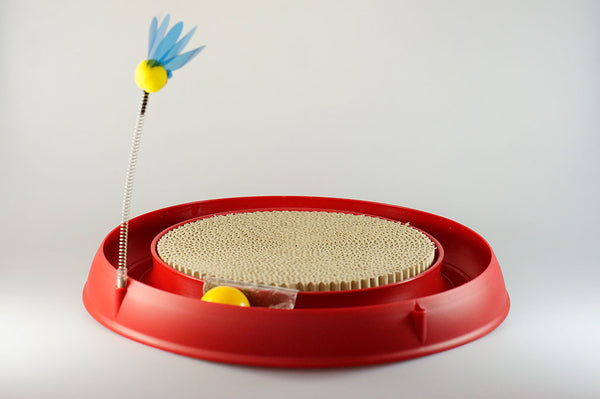 Catit Play Circuit Ball Toy with Scratch Pad #43000