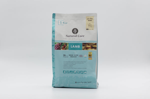 Natural Core Eco1 Organic Lamb 1kg/7kg
