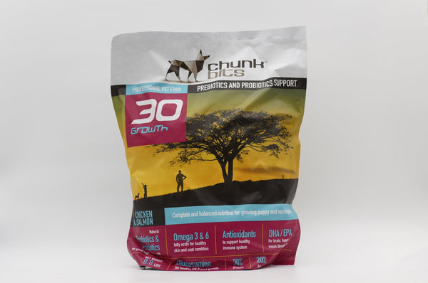 Chunkbits Growth 30 Puppy Chicken + Salmon 4kg/13kg