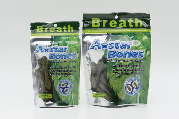 A-Bones Brush Dental Treat 2inch/3inch Small/Medium/Value