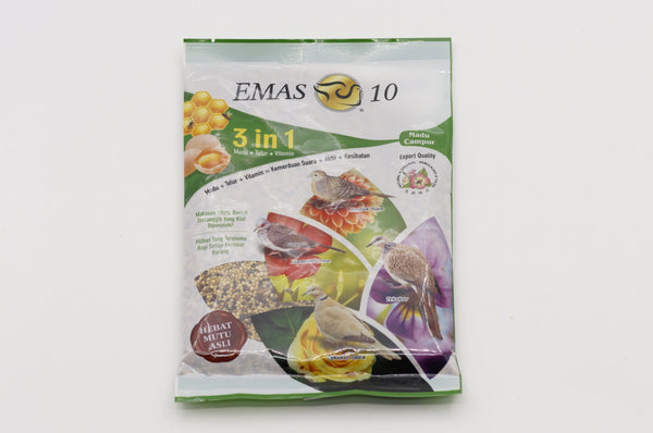 Bird Food Emas 10 Madu Campur 3 in 1 300g